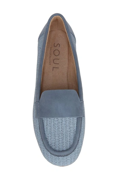 Shop Soul Naturalizer Bebe Loafer In Chambray Blue Woven Fabric