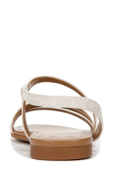 Shop Naturalizer Salma Snakeskin Embossed Strappy Sandal In Beige Faux Leather