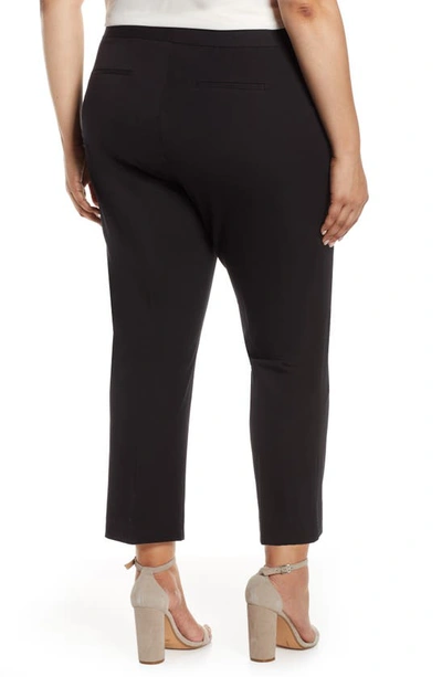 Shop Vince Camuto Stretch Twill Crop Pants In Rich Black