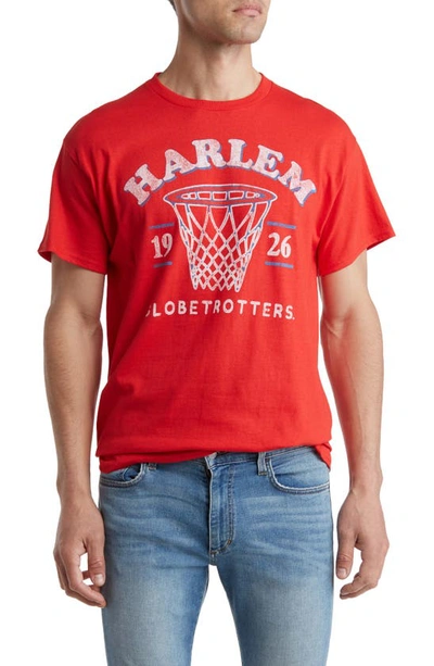 Shop Philcos Harlem Globetrotters 1926 Cotton Graphic T-shirt In Red
