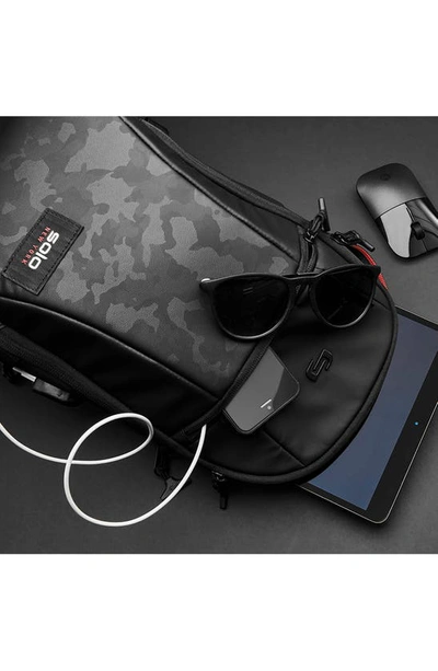 Solo New York Good Luck Have Fun Sling Messenger Bag In Black