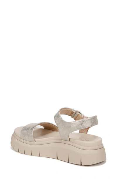 Soul Naturalizer Poppi Platform Sandal In Light Gold Faux Leather
