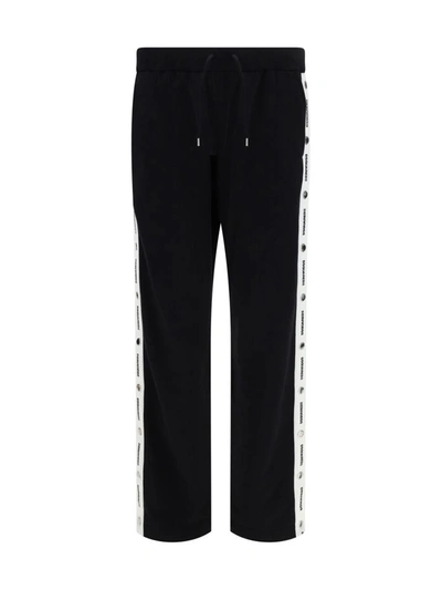 Dsquared2 Logo Tape Wide-leg Track Pants In 900