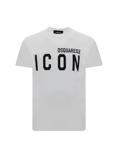 Shop Dsquared2 T-shirts In White/black