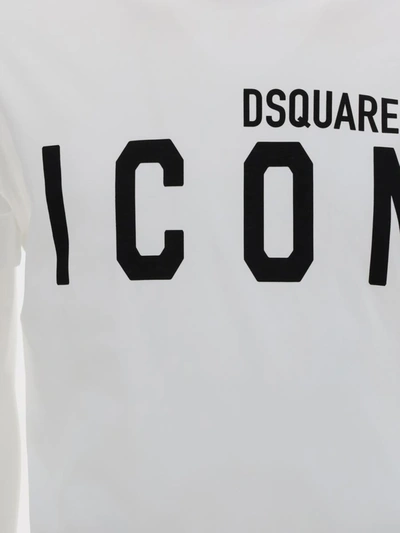 Shop Dsquared2 T-shirts In White/black
