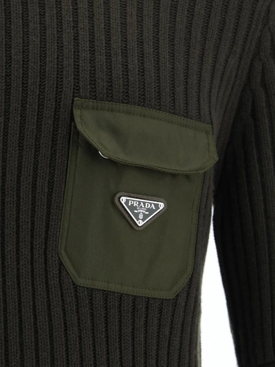 Shop Prada Knitwear In Militare