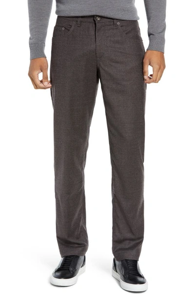 Shop Brax Cadiz Five Pocket Stretch Wool Trousers In Anthracite