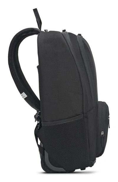 Solo New York Bleecker Recycled Polyester Rolling Backpack In Black
