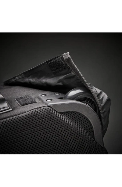 Solo New York Bleecker Recycled Polyester Rolling Backpack In Black