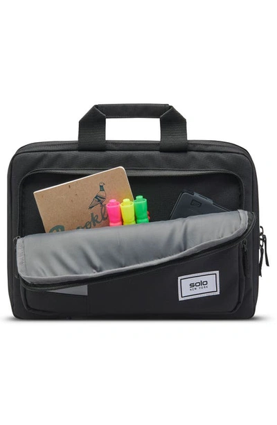 Solo New York Education Secure Fit 13.3-inch Laptop Briefcase In Black