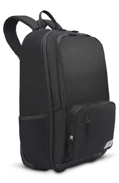 Shop Solo New York Bleecker Recycled Polyester Rolling Backpack In Black