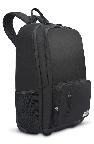 Solo New York Bleecker Recycled Polyester Rolling Backpack In Black