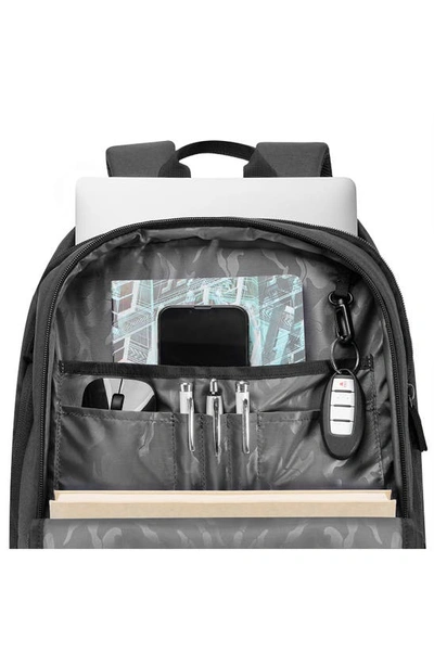 Shop Solo New York Bleecker Recycled Polyester Rolling Backpack In Black