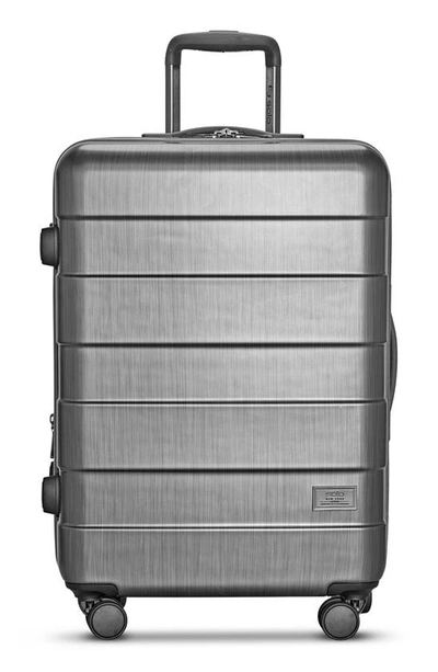 Shop Solo New York Re:serve Check-in Spinner Luggage In Grey