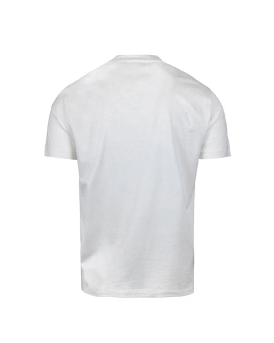 Shop Ea7 Emporio Armani T-shirts In Warm White