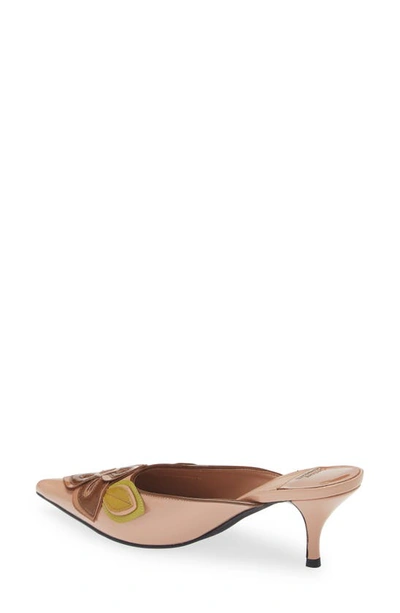 Shop Jeffrey Campbell Franny Pointed Toe Mule In Natural Brown