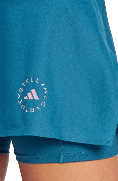 Shop Adidas By Stella Mccartney Stretch Skort In Tech Mineral