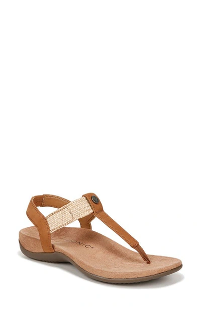 Shop Vionic Brea T-strap Sandal In Camel