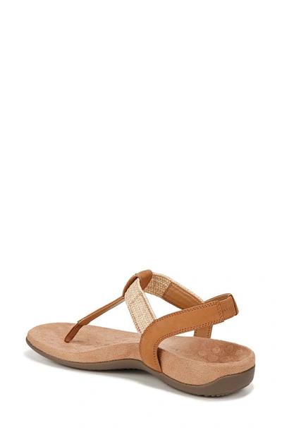 Vionic Brea T-strap Sandal In Camel