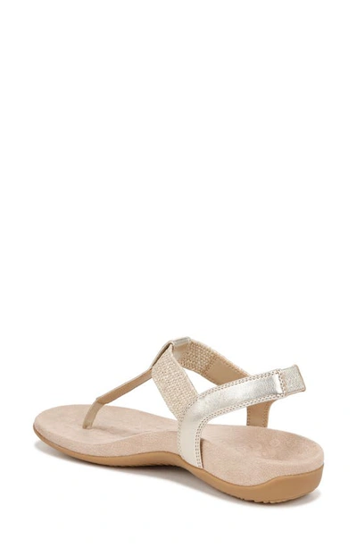 Shop Vionic Brea T-strap Sandal In Gold