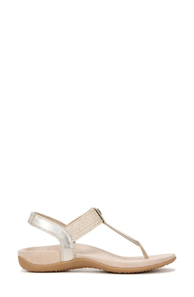 Shop Vionic Brea T-strap Sandal In Gold