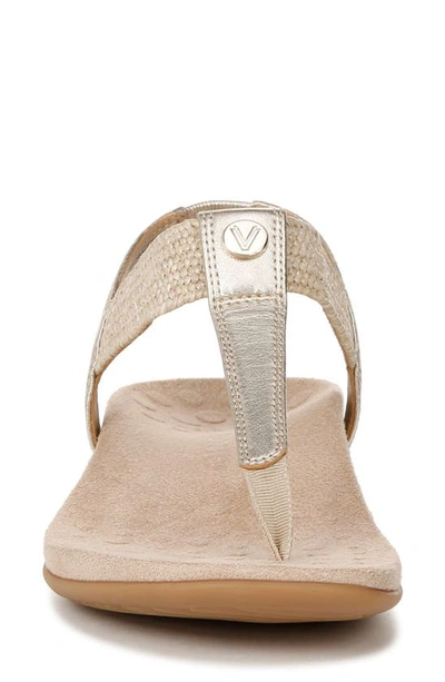 Shop Vionic Brea T-strap Sandal In Gold