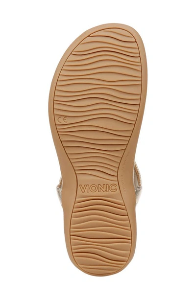 Vionic Brea T-strap Sandal In Gold