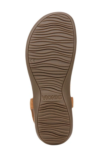 Vionic Brea T-strap Sandal In Camel