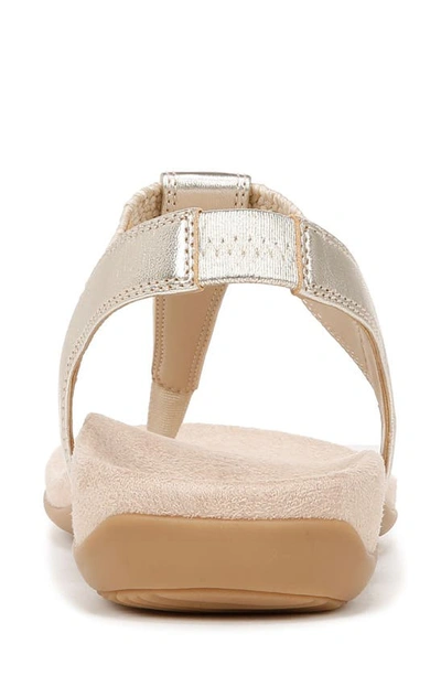 Shop Vionic Brea T-strap Sandal In Gold