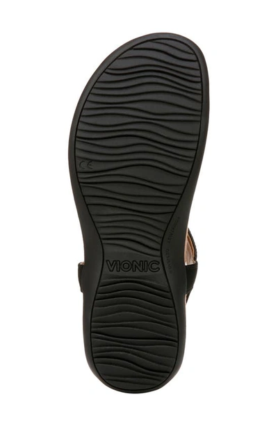Vionic Brea T-strap Sandal In Black