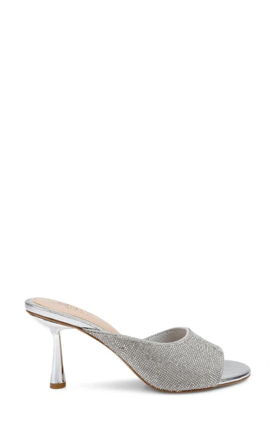 Shop Jewel Badgley Mischka Haya Slide Sandal In Silver