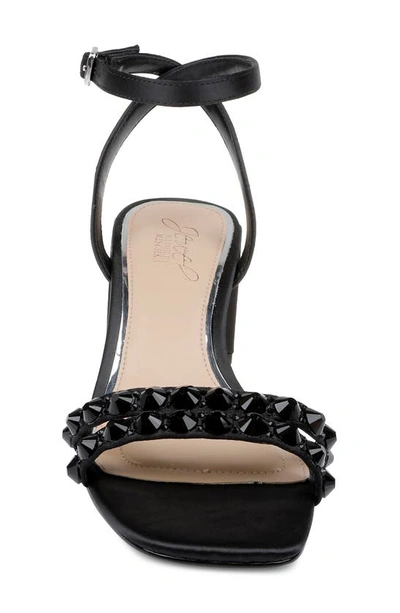 Shop Jewel Badgley Mischka Honor Ankle Strap Sandal In Black