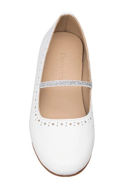Elephantito Kids' Sasha Ballet Flat In White