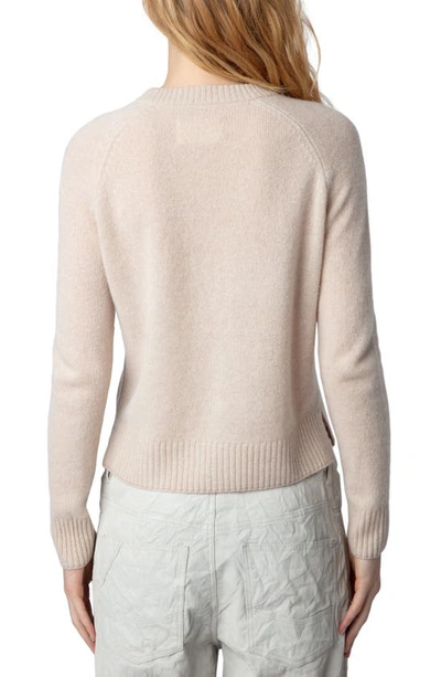 Shop Zadig & Voltaire Sourcy Cashmere Crewneck Sweater In Scout