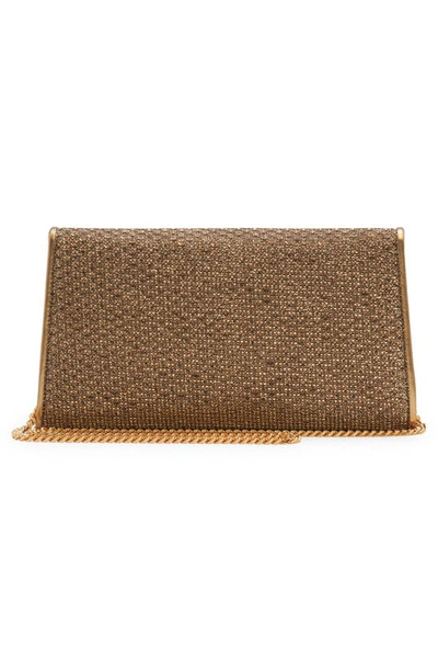 Tom Ford Nobile Metallic Textured Chain Shoulder Bag In Dark Gold