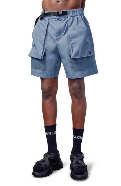 Shop Magnlens Baran Cargo Walking Shorts In Stormy Weather