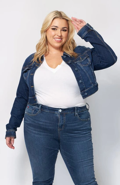 Slink Jeans Crop Denim Jacket In Wilma