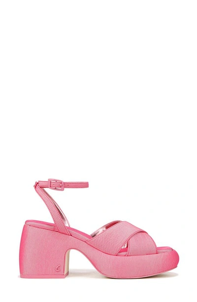 Shop Circus Ny By Sam Edelman Isadora Platform Ankle Strap Sandal In Dark Pink Sorbet