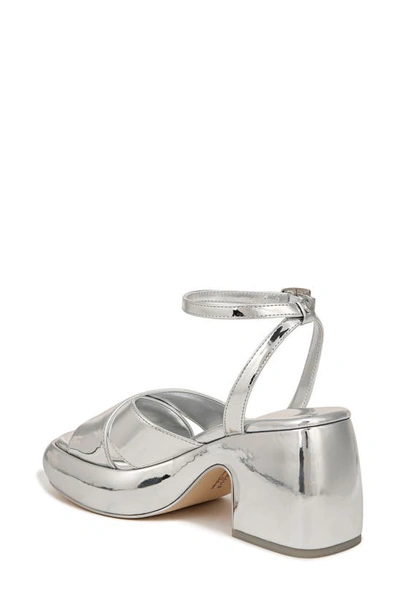Shop Circus Ny By Sam Edelman Isadora Platform Ankle Strap Sandal In Soft Silver