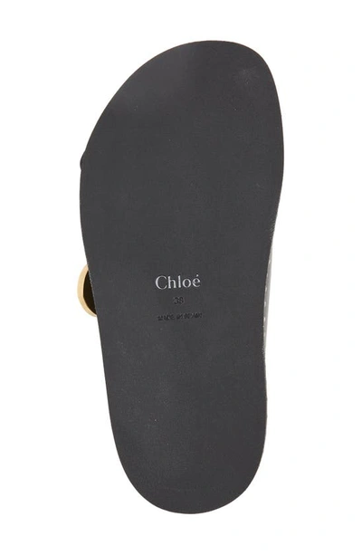 Shop Chloé Rebecca Slide Sandal In Black