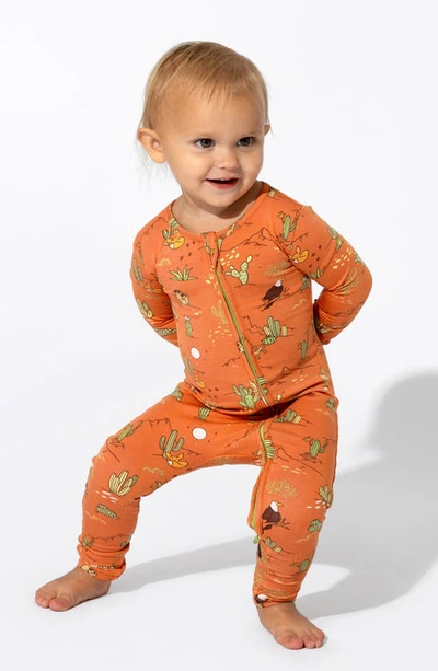 Bellabu Bear Baby's & Little Kid's Desert Graphic Coverall In Orange