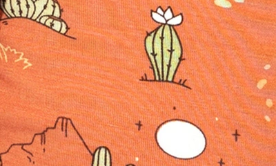 Bellabu Bear Baby's & Little Kid's Desert Graphic Coverall In Orange