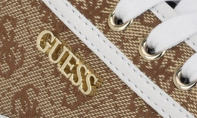 Guess Jelexa Sneaker In Medium Brown