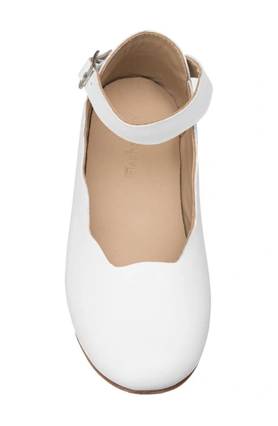 Shop Elephantito Kids' Ordina Metallic Ballet Flat In White