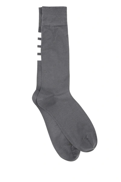Shop Thom Browne Socks In Grey