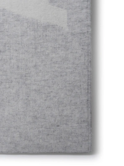 Shop Acne Studios Woman Grey Wool Blend Scarf In Gray