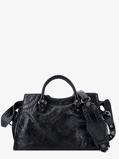 Shop Balenciaga Woman Neo Cagole Woman Black Shoulder Bags