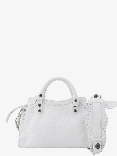 Shop Balenciaga Woman Neo Cagole Xs Woman White Shoulder Bags
