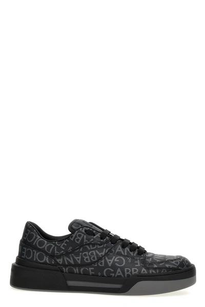 Shop Dolce & Gabbana Men 'new Roma' Sneakers In Black