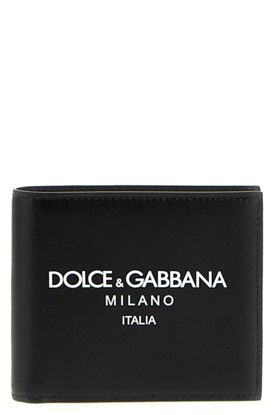 Shop Dolce & Gabbana Men Logo Print Wallet In Multicolor